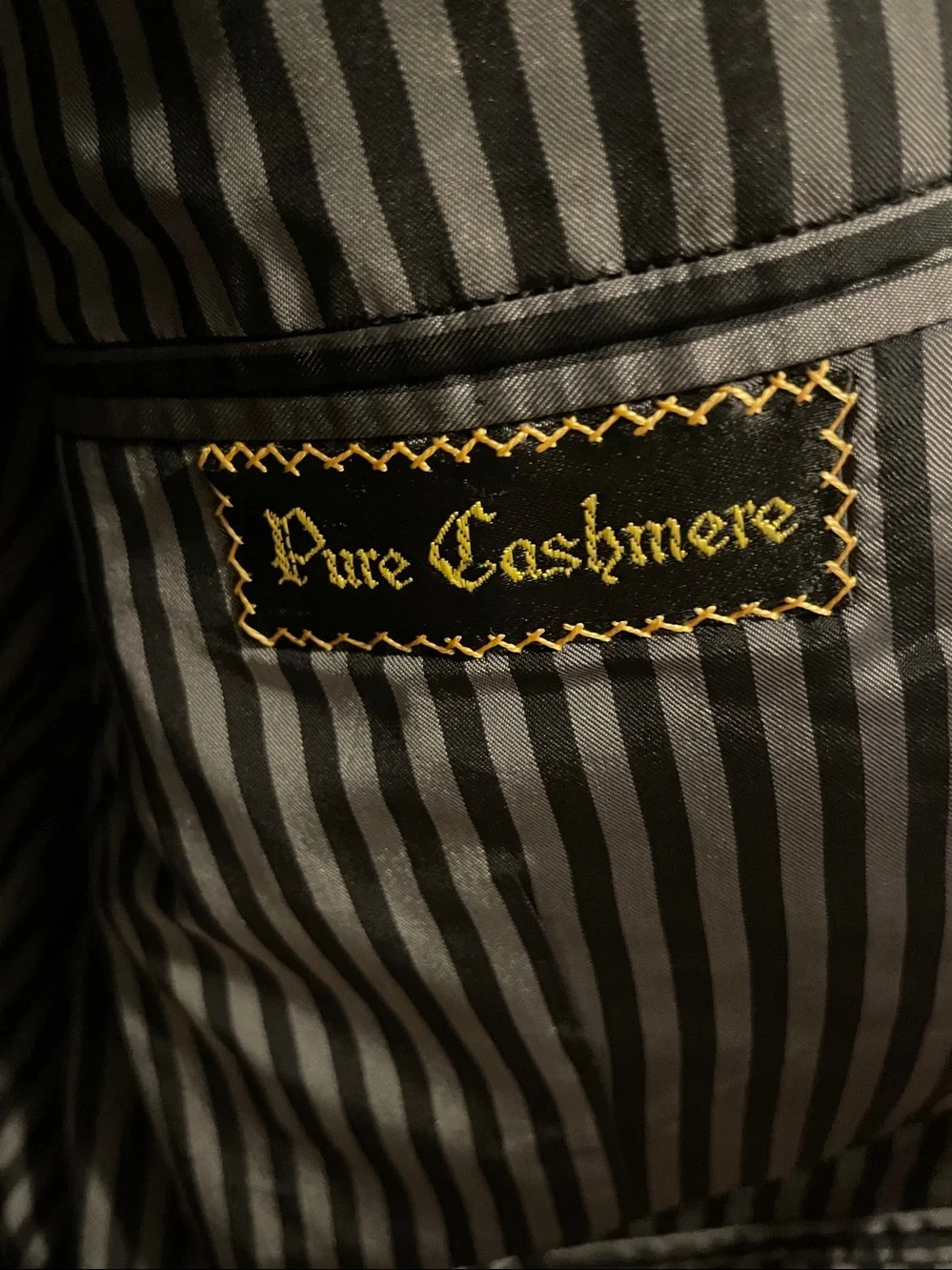 Men's Black Single-Breasted Blazer Cashmere